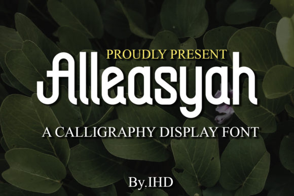 Alleasyah: A Softly Geometric Modern Display Font