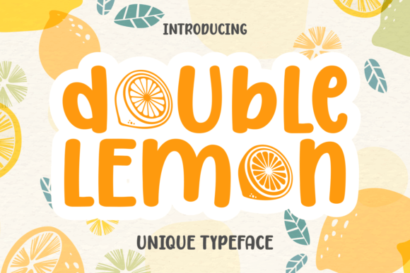 Double Lemon: A Display Font with Zest