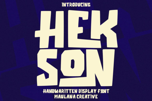 Hekson: A Font for Warm and Creative Editorial Design