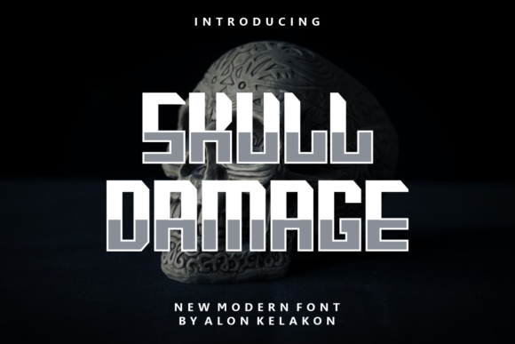 Mastering Digital Presence with Skull Damage: A Bold Display Font