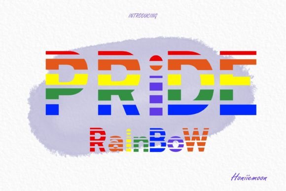 Pride Rainbow: A Bold Font for Craft Projects