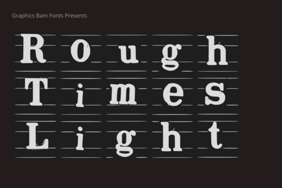 Rough Times Light: A Refined Rustic Display Font