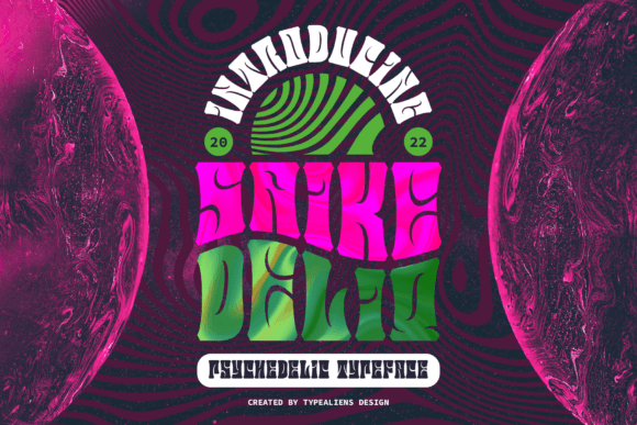 Saike Deliq: A Psychedelic Font for Editorial Moments