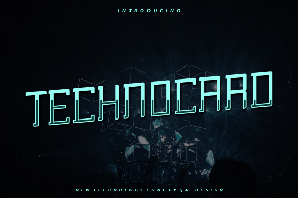 Technocard: A Bold Display Font for Editorial Designs