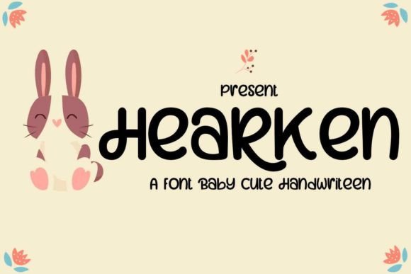 The Hearken Font: A Cute and Cheerful Typeface for Craft Products