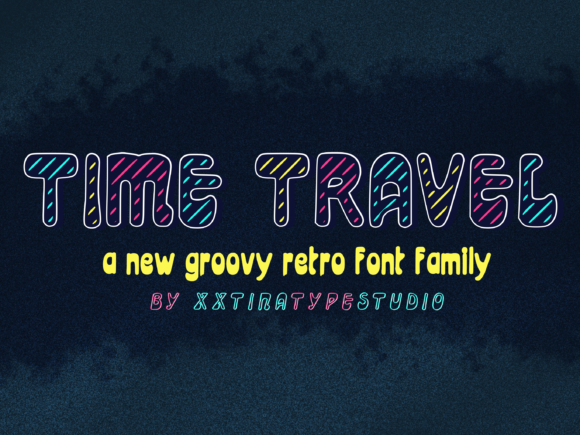 Time Travel Font: A Groovy Display Typeface for Digital Branding