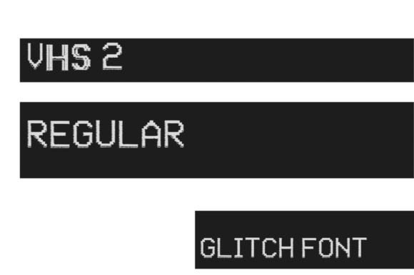 VHS 2 Font: A Glitch-Type Toolkit for Editorial Impact