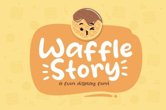 Waffle Story Font: The Playful Touch for Your Crafty Creations